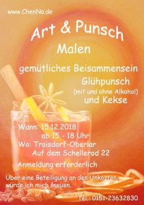 Einladung Art &amp; Punsch am 15.12.2018 ab 15 Uhr